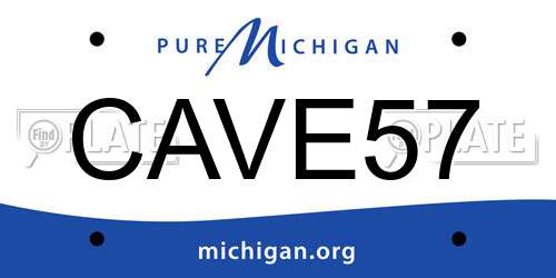 CAVE57 Michigan License Plate