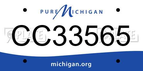 CC33565 Michigan License Plate