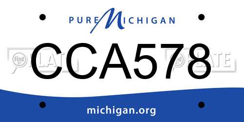 CCA578 Michigan License Plate