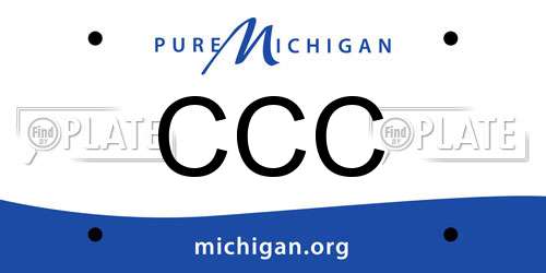 CCC Michigan License Plate