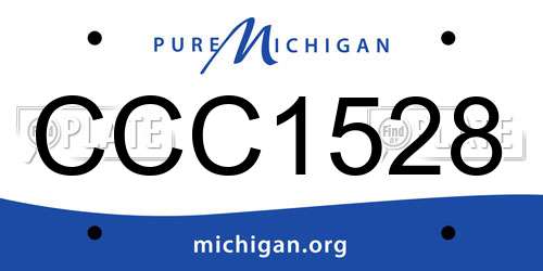 CCC1528 Michigan License Plate