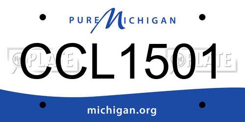 CCL1501 Michigan License Plate