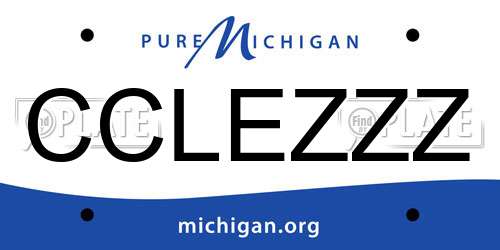 CCLEZZZ Michigan License Plate