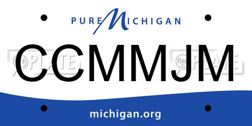 CCMMJM Michigan License Plate