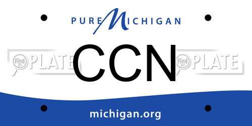 CCN Michigan License Plate