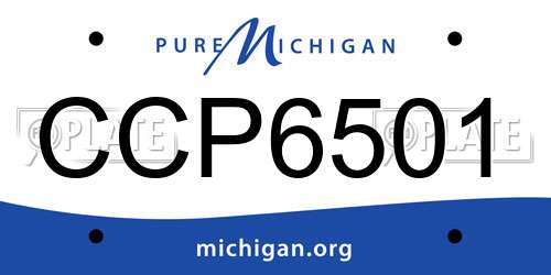CCP6501 Michigan License Plate
