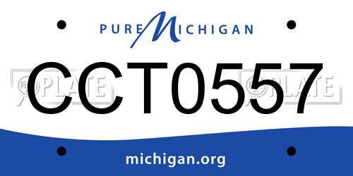 CCT0557 Michigan License Plate
