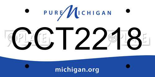 CCT2218 Michigan License Plate