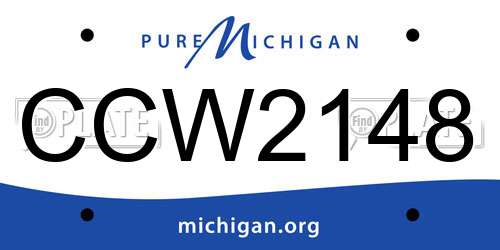 CCW2148 Michigan License Plate