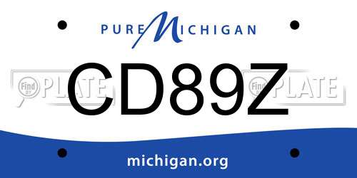 CD89Z Michigan License Plate