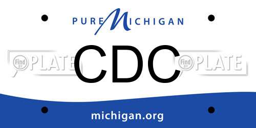 CDC Michigan License Plate
