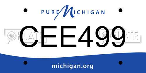 CEE499 Michigan License Plate