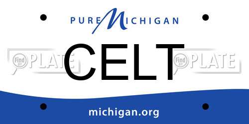 CELT Michigan License Plate