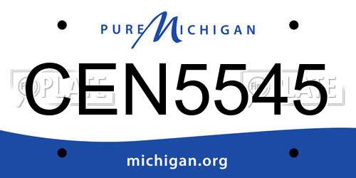 CEN5545 Michigan License Plate