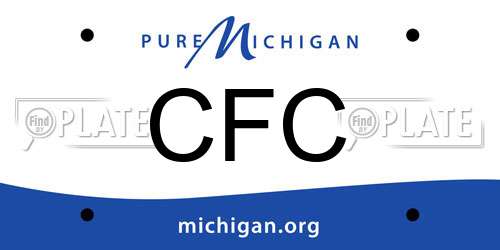 CFC Michigan License Plate