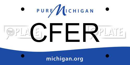 CFER Michigan License Plate