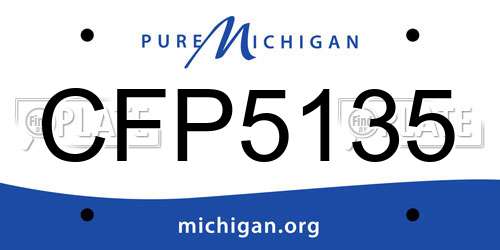 CFP5135 Michigan License Plate