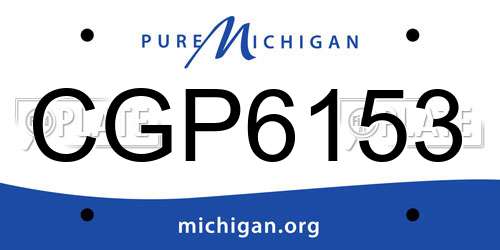 CGP6153 Michigan License Plate