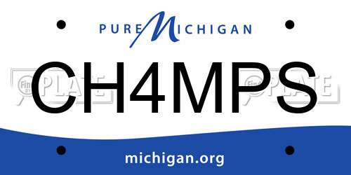 CH4MPS Michigan License Plate
