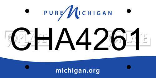 CHA4261 Michigan License Plate