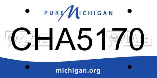CHA5170 Michigan License Plate