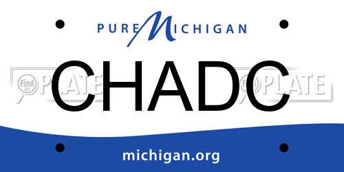 CHADC Michigan License Plate