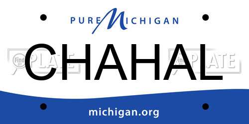 CHAHAL Michigan License Plate