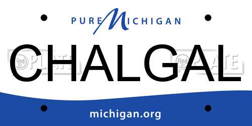 CHALGAL Michigan License Plate