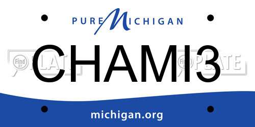 CHAMI3 Michigan License Plate