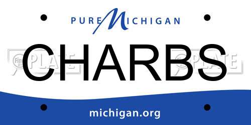 CHARBS Michigan License Plate