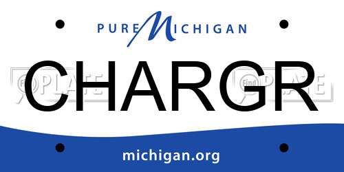CHARGR Michigan License Plate