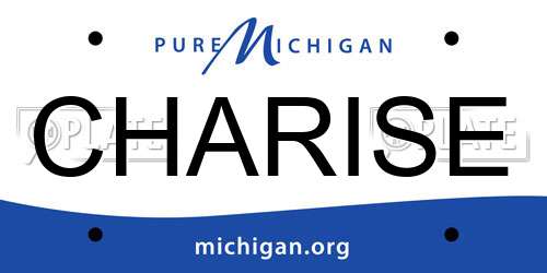 CHARISE Michigan License Plate