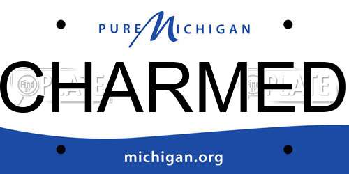 CHARMED Michigan License Plate