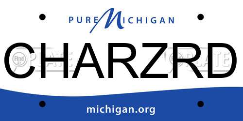CHARZRD Michigan License Plate