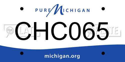 CHC065 Michigan License Plate