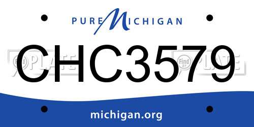 CHC3579 Michigan License Plate