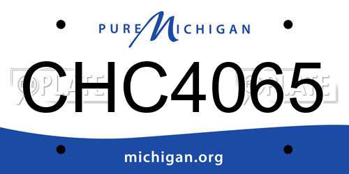 CHC4065 Michigan License Plate