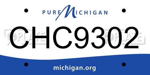 CHC9302 Michigan License Plate
