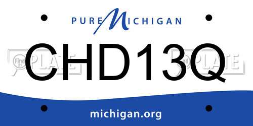 CHD13Q Michigan License Plate