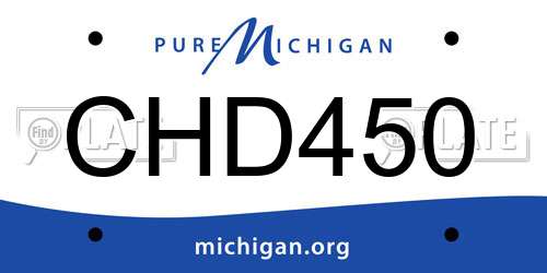 CHD450 Michigan License Plate