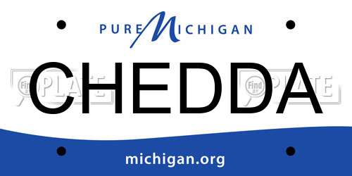 CHEDDA Michigan License Plate
