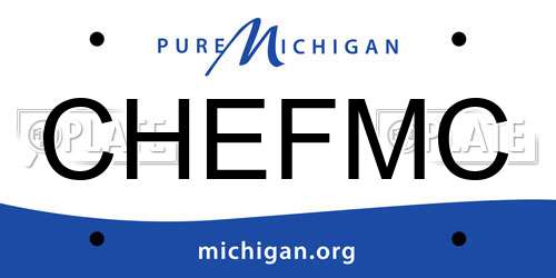 CHEFMC Michigan License Plate