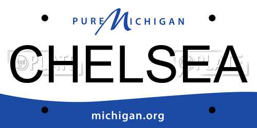 CHELSEA Michigan License Plate