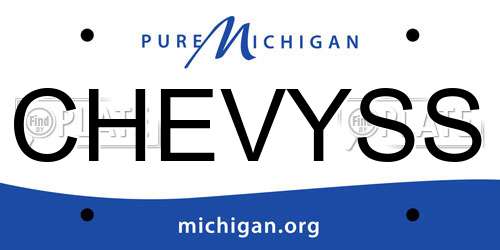 CHEVYSS Michigan License Plate
