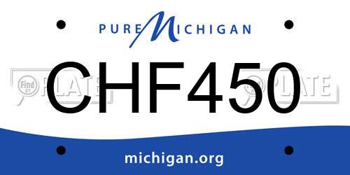 CHF450 Michigan License Plate