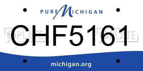 CHF5161 Michigan License Plate