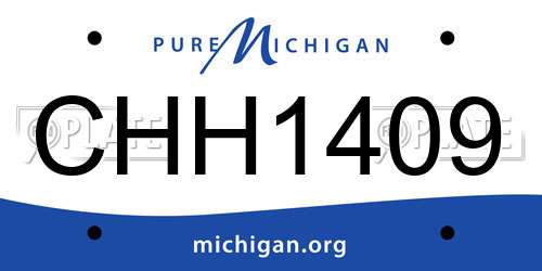 CHH1409 Michigan License Plate
