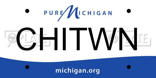 CHITWN Michigan License Plate