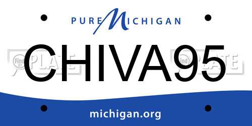 CHIVA95 Michigan License Plate