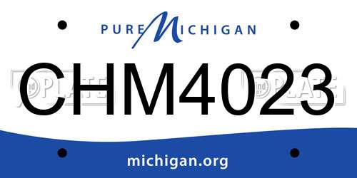CHM4023 Michigan License Plate